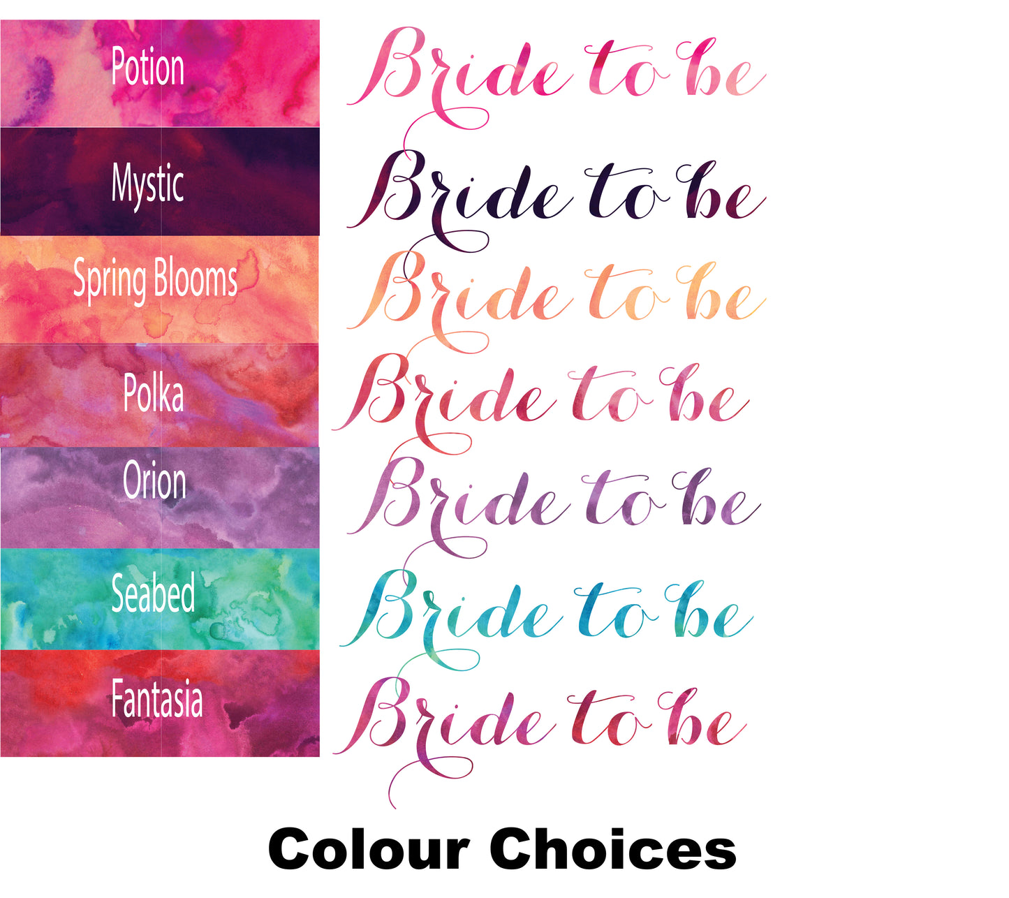 Personalised Calligraphy style ‘Bride to be’ Mug