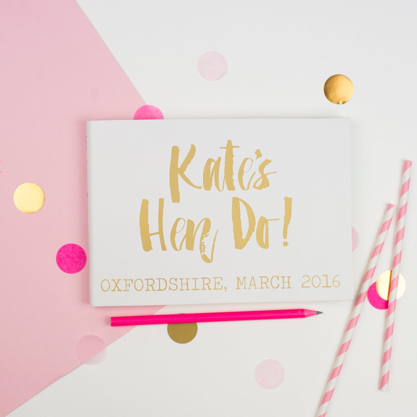Contemporary Style Hen Party Journal