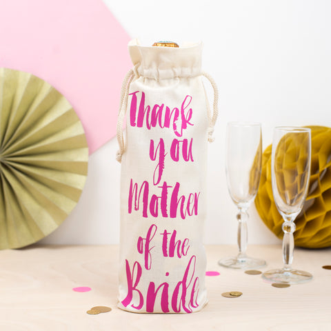‘Thank you Mother of the Bride’ Bottle Bag