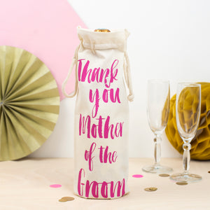 ‘Thank you Mother of the Groom’ Bottle Bag