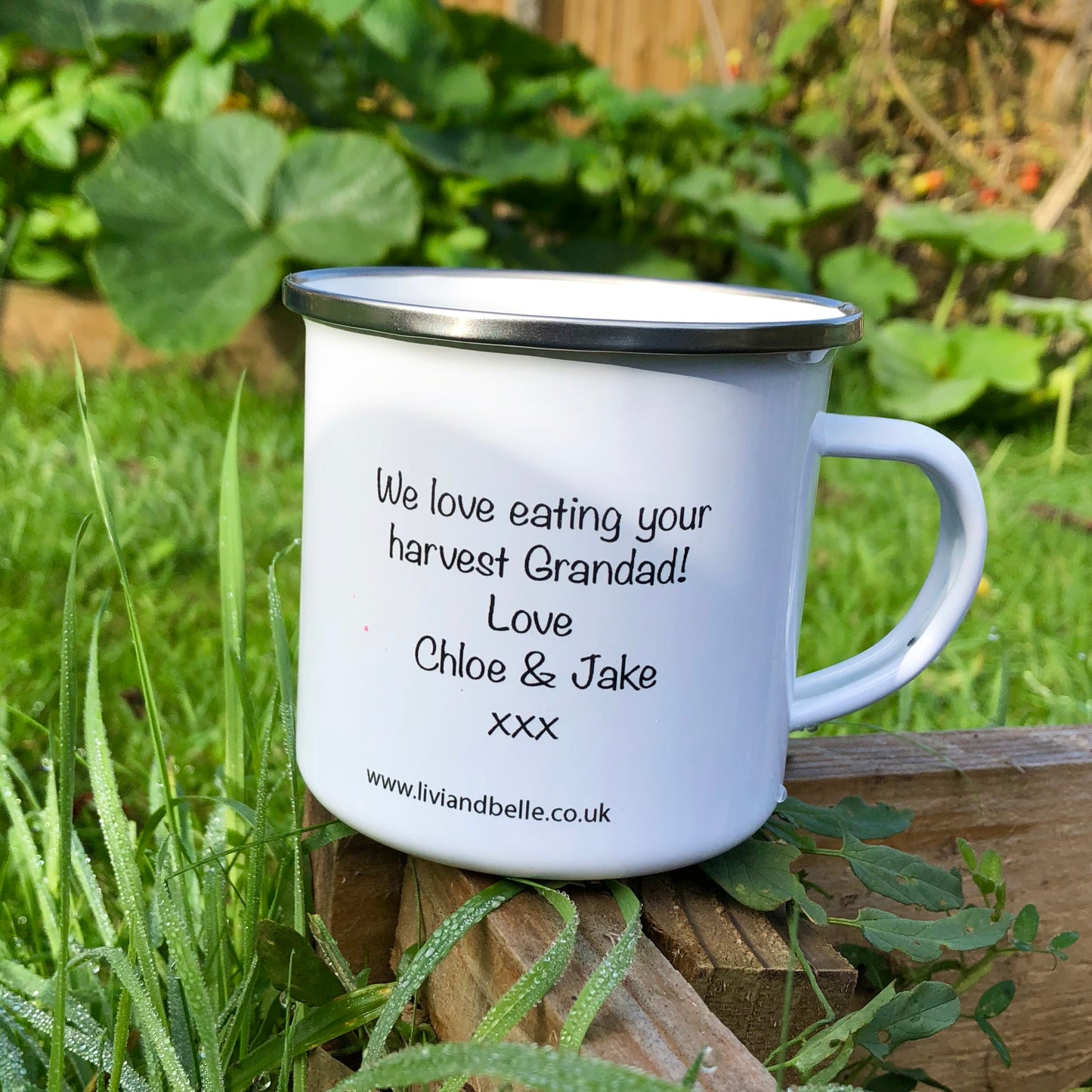 Enamel Gardening Lovers Mug