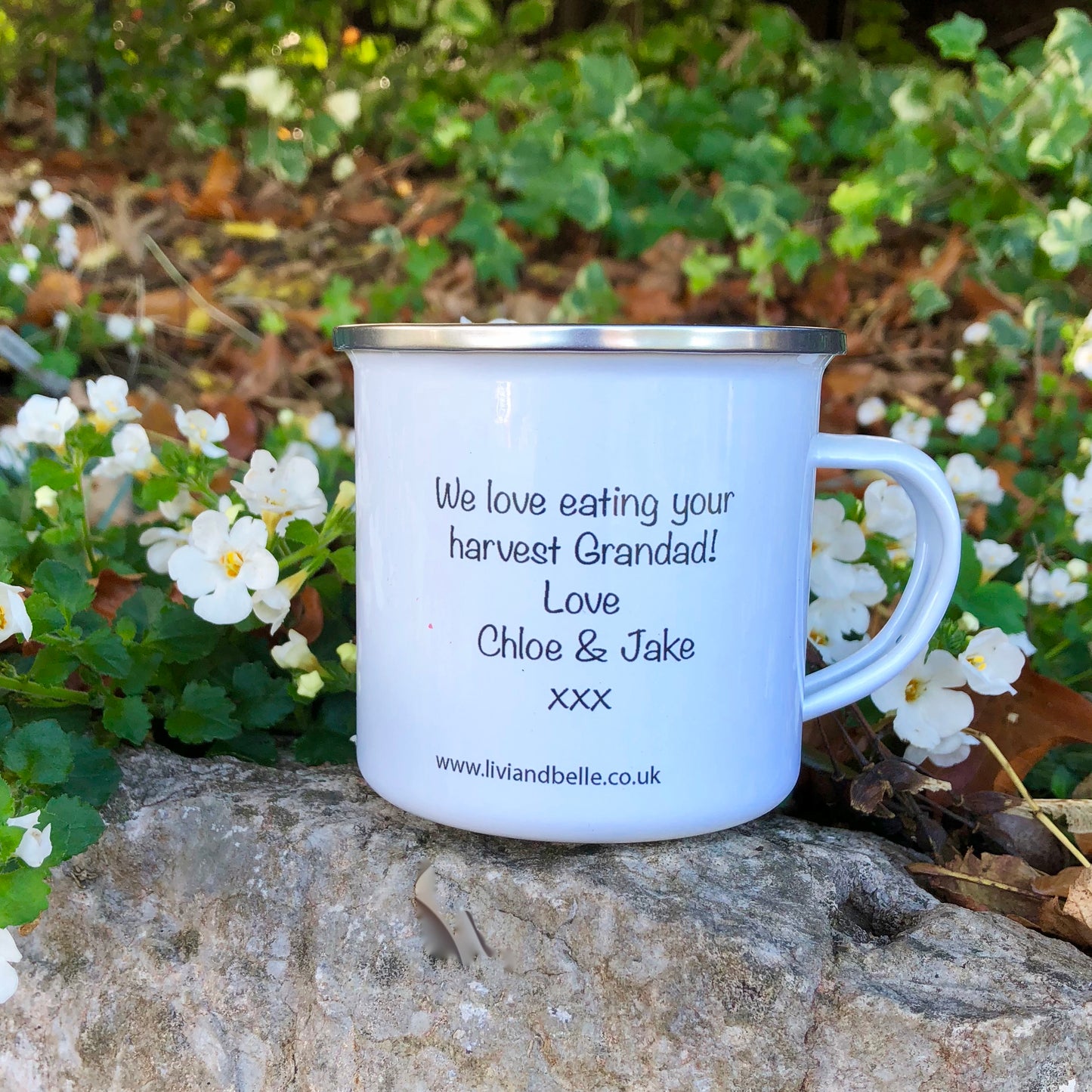 Enamel Gardening Lovers Mug