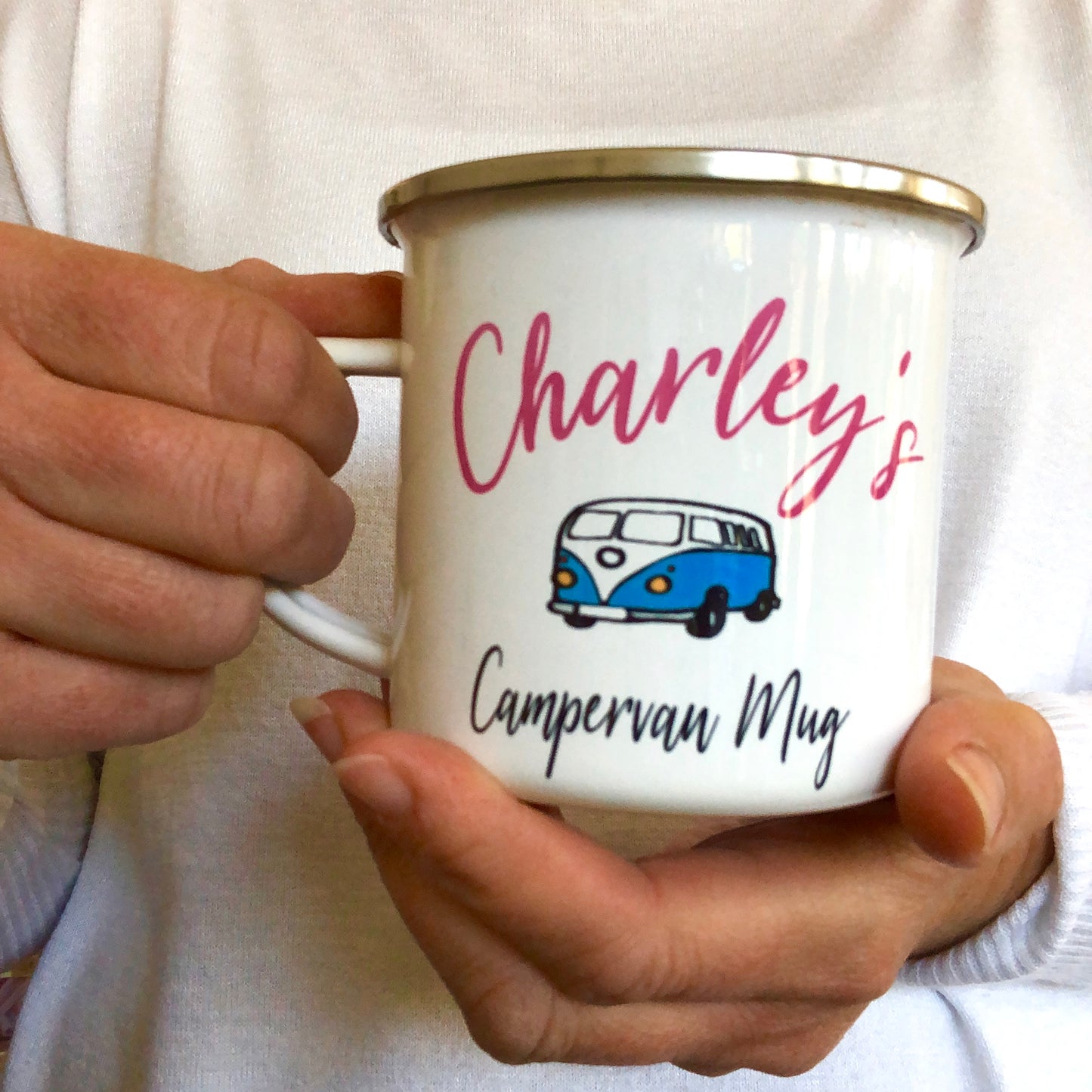 Enamel Campervan Mug