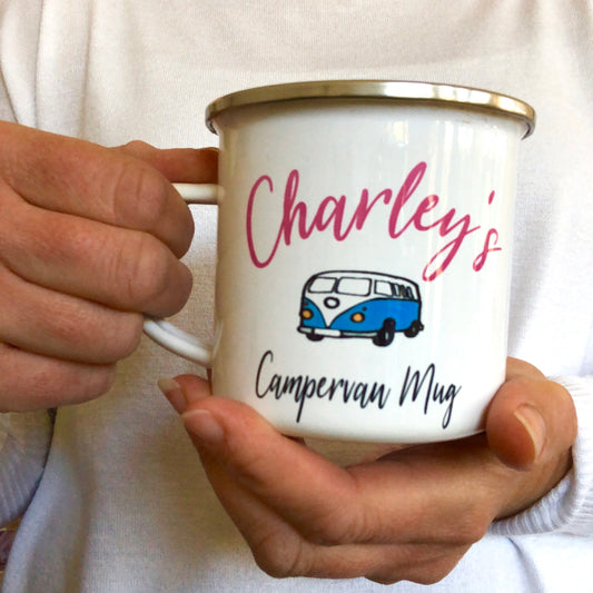Enamel Campervan Mug