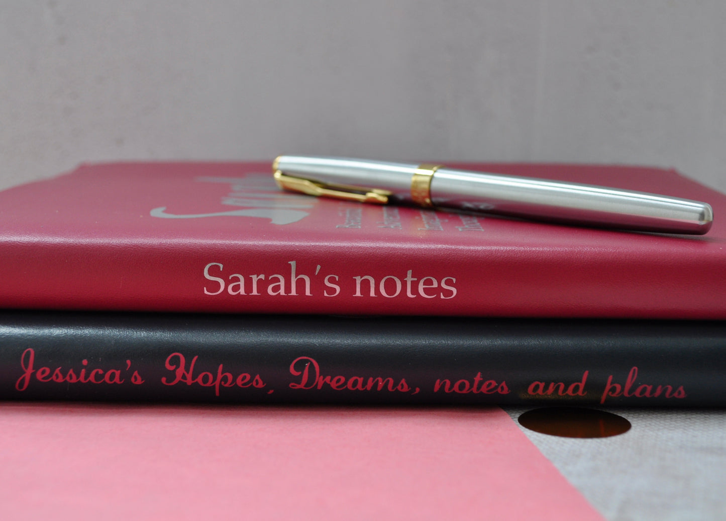 Contemporary Personalised Leather Name Journal