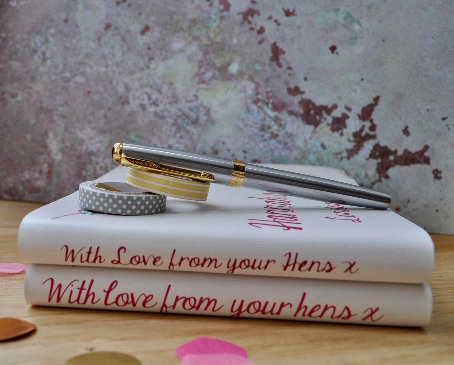Liberty print 'Heart Bunting' Hen Party Journal