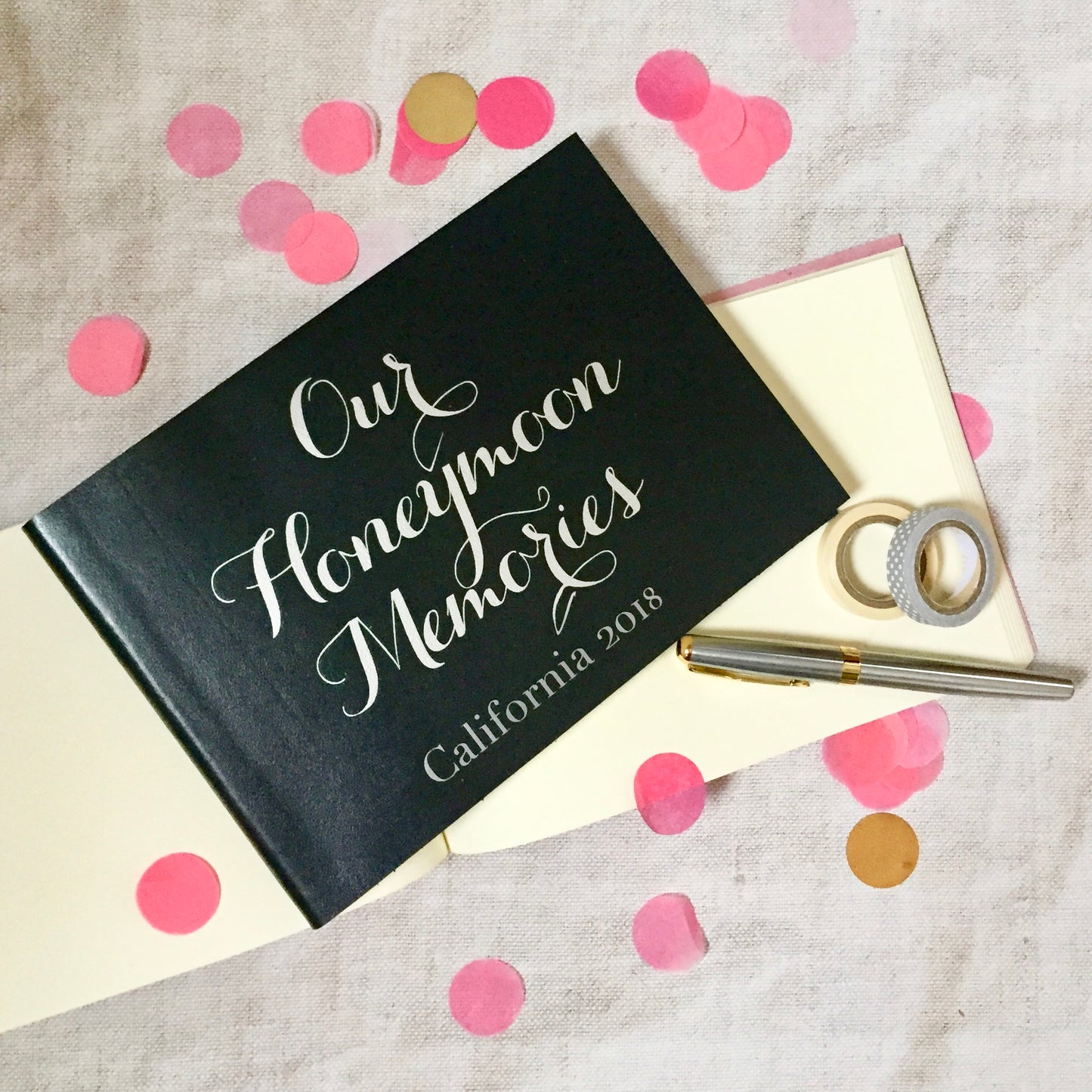 Personalised Honeymoon Memories Journal