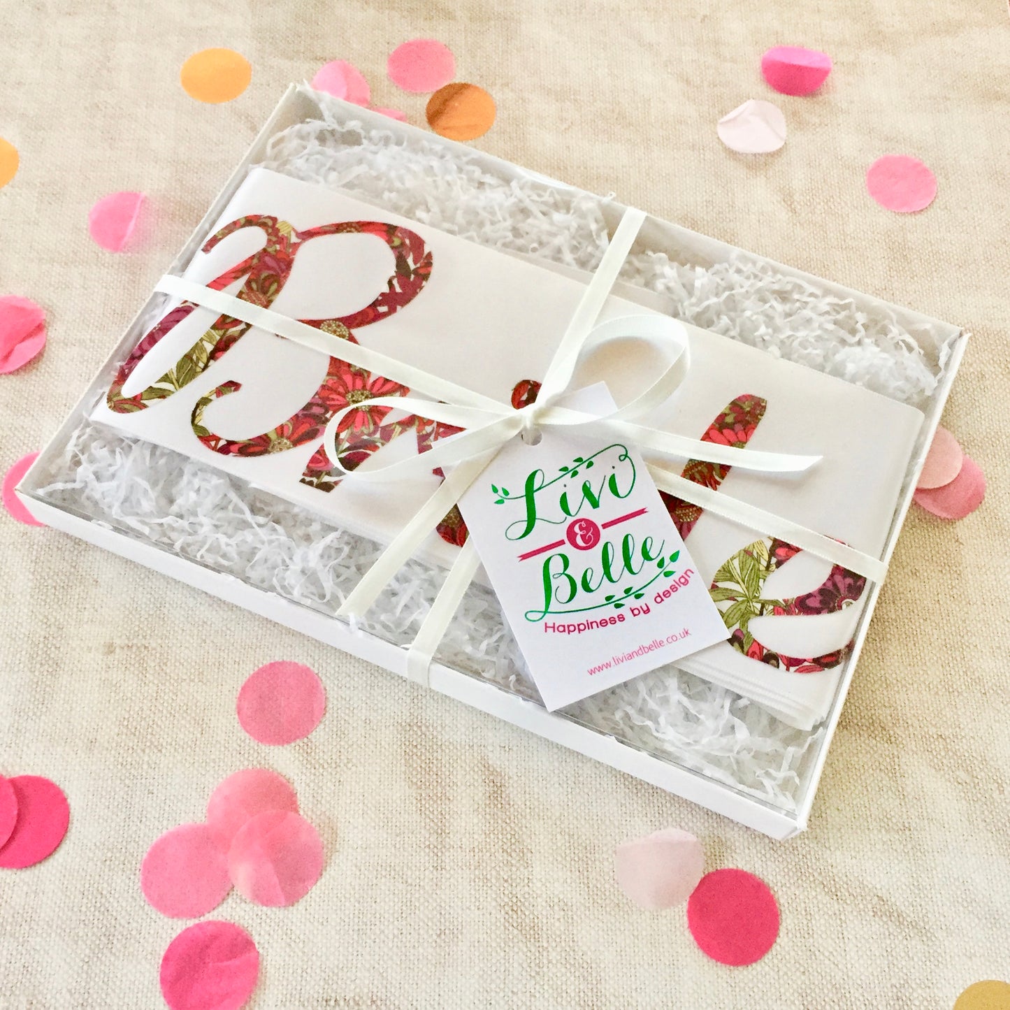 Liberty Print 'Bride to be' Sash