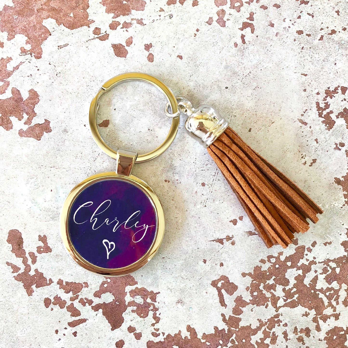 Personalised Tassel Key Ring