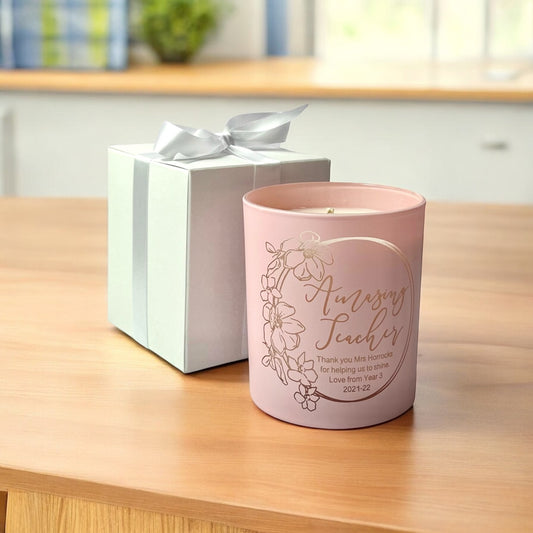 Personalised Teachers Candle