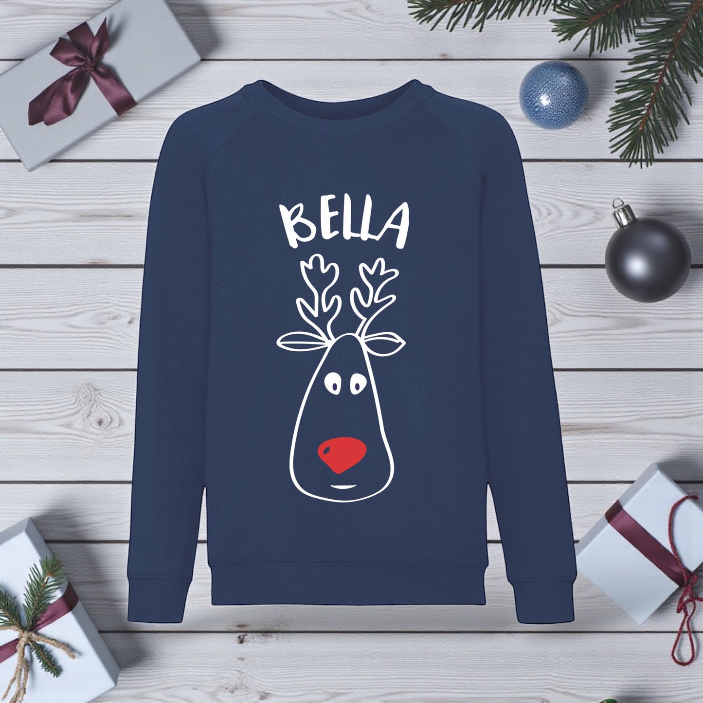 Cartoon Reindeer Christmas Jumper