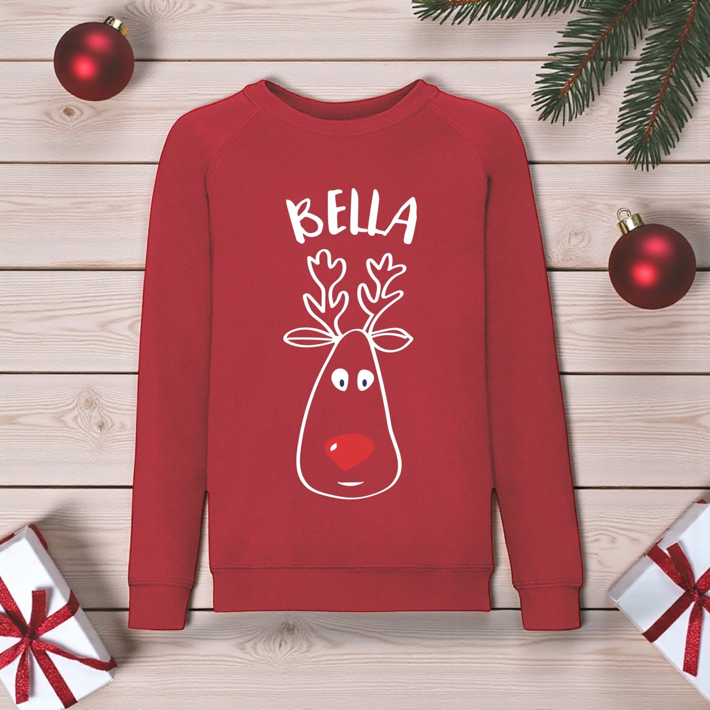 Cartoon Reindeer Christmas Jumper