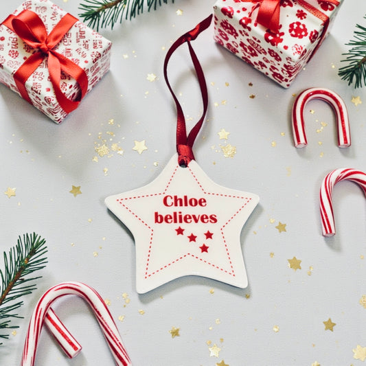 'I believe' Tree Decoration