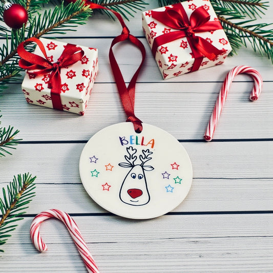 Christmas Reindeer Tree Decoration