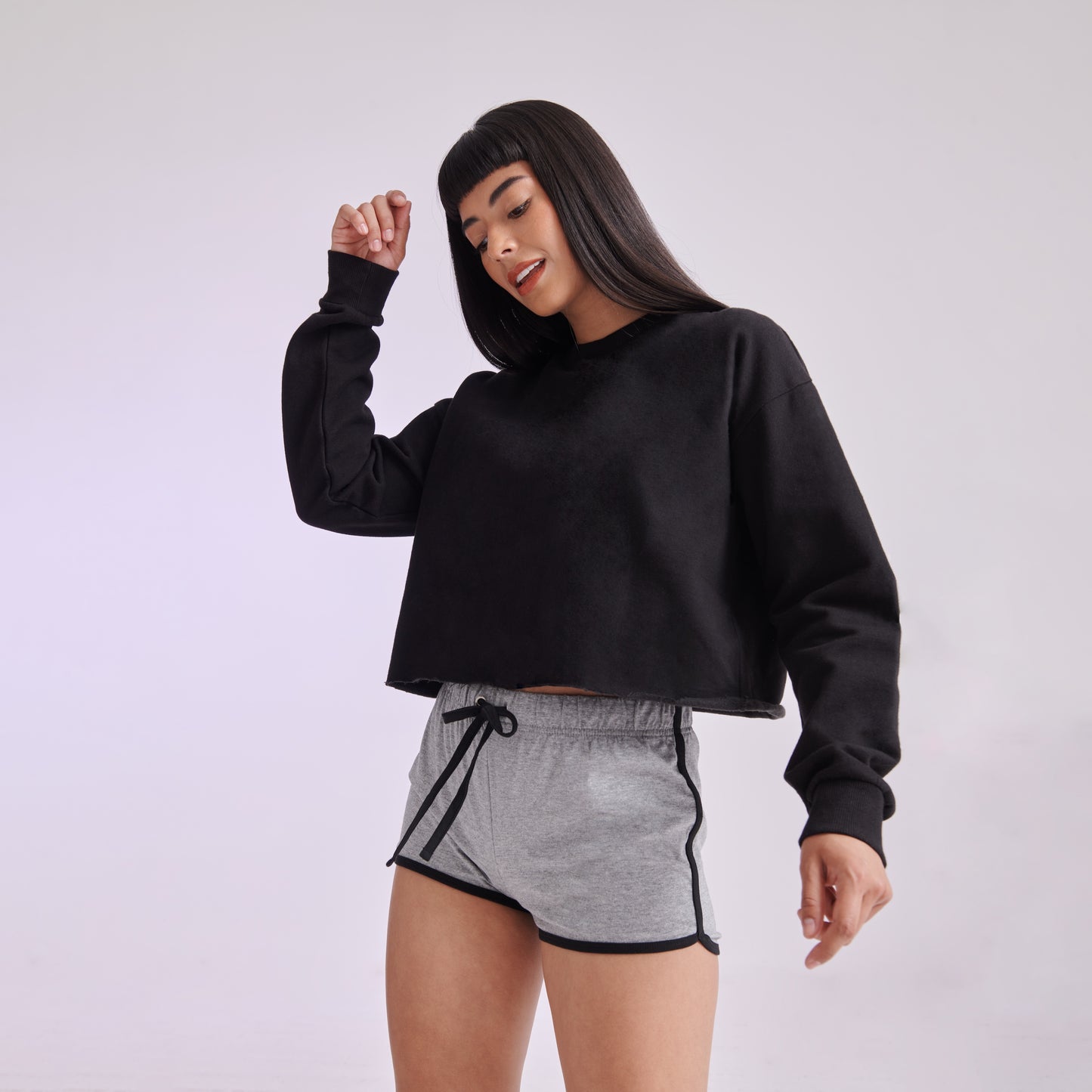 Cropped Slouch Sweatshirt