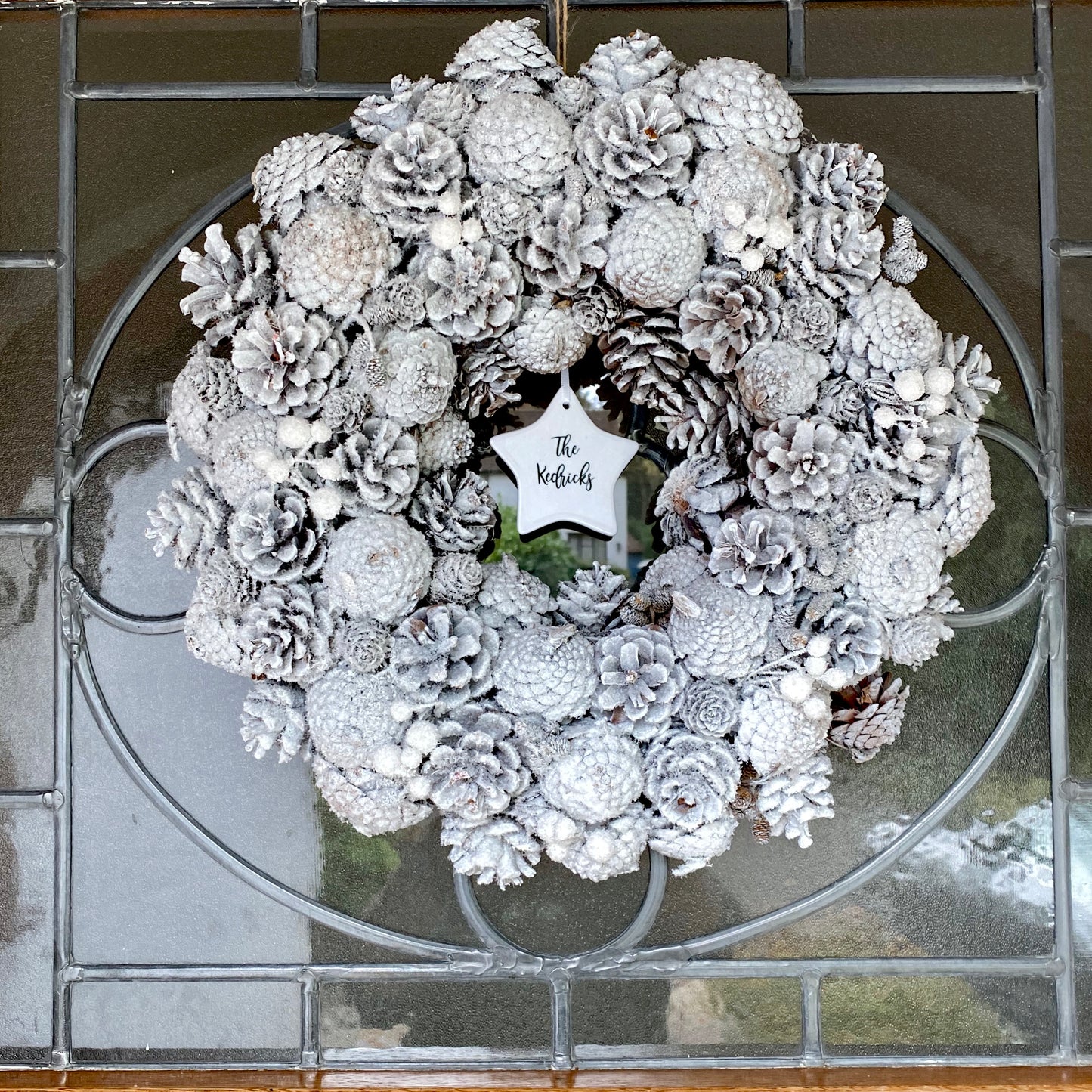 Personalised Snowy Wreath