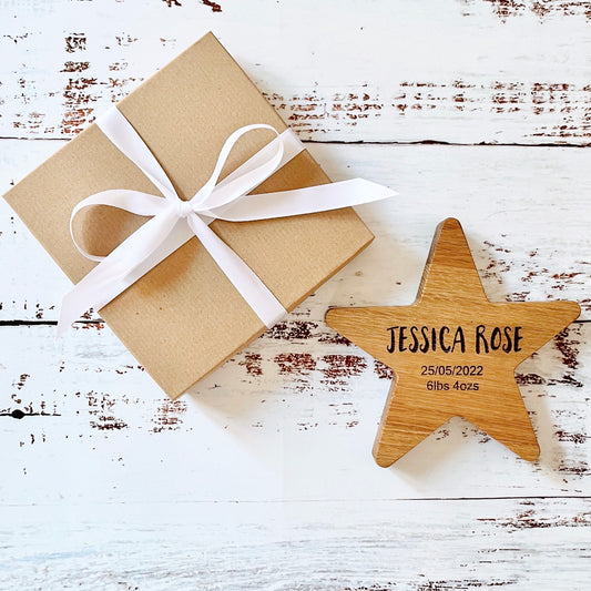 New Baby Oak Star Decoration