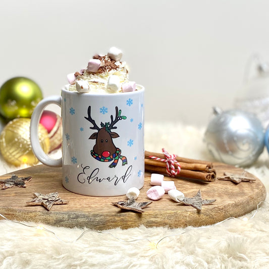 Snowy Reindeer Mug