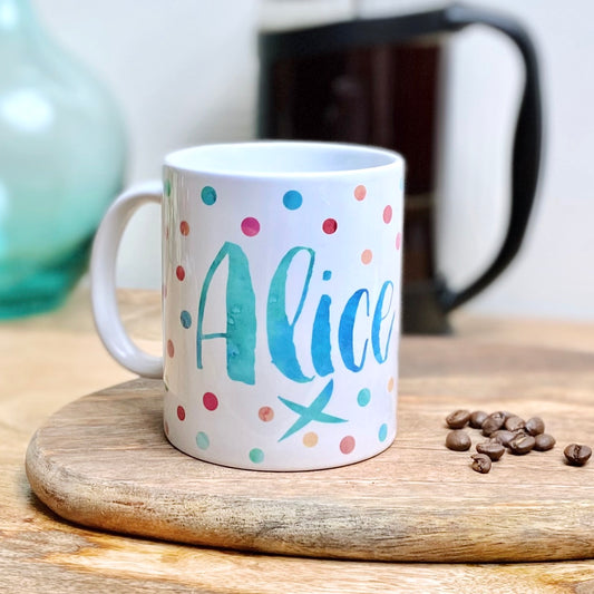 Personalised Contemporary Name Mug