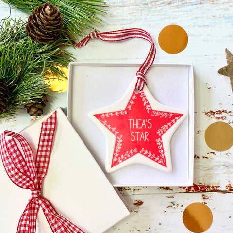 Personalised ‘My Star’ Decoration