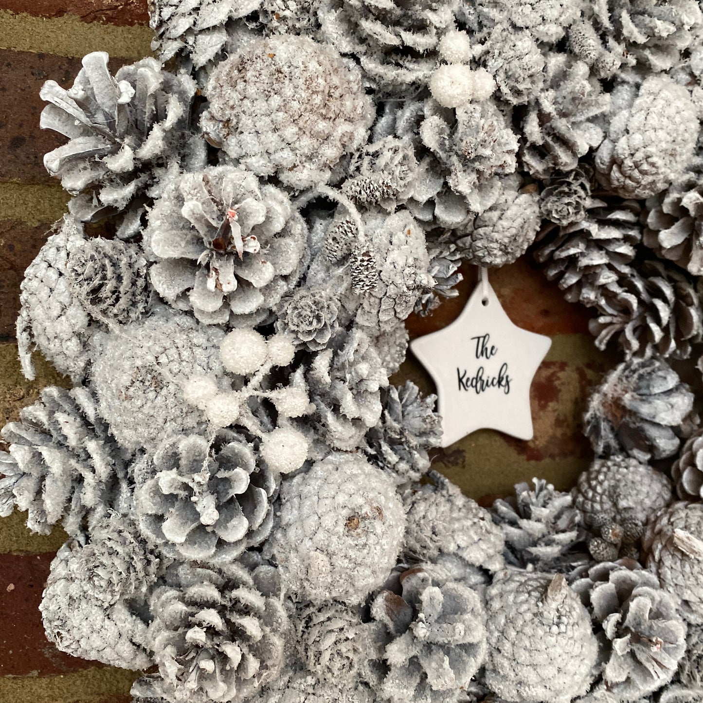 Personalised Snowy Wreath
