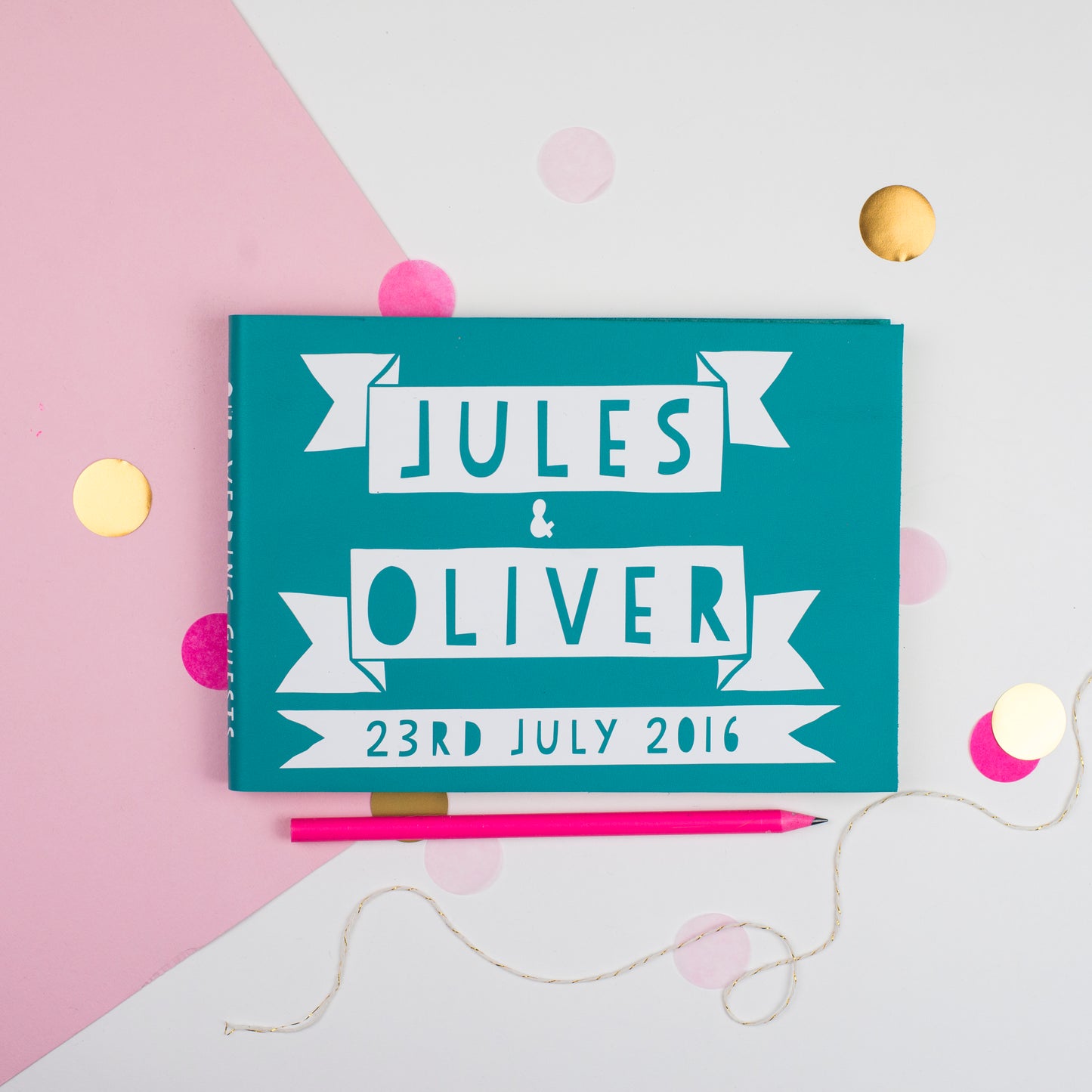 Personalised Papercut Style Wedding Guest Book