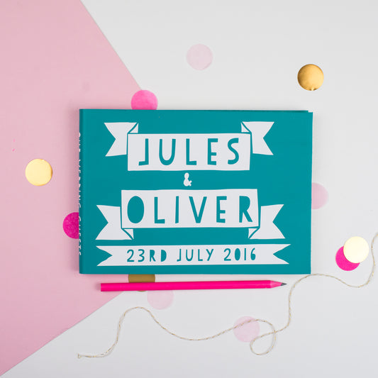 Personalised Papercut Style Wedding Guest Book