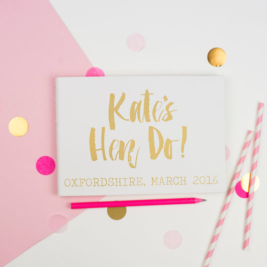Contemporary Style Hen Party Journal
