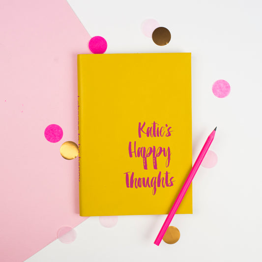 Personalised ‘Happy Thoughts’ Journal
