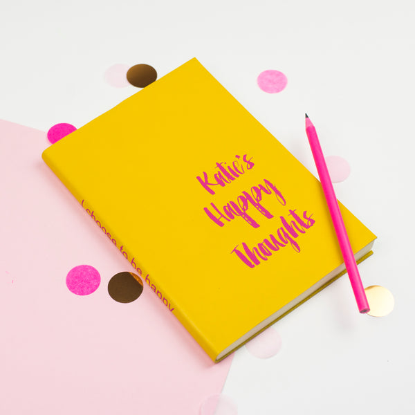 Personalised ‘Happy Thoughts’ Journal