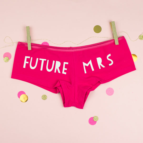 Personalised ‘Future Mrs..’ Papercut style Hen Knickers