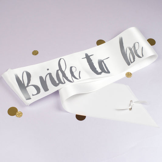 Contemporary ‘Bride to be’ Sash