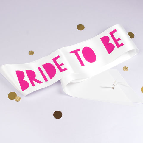 Papercut style ‘Bride To be’ Sash
