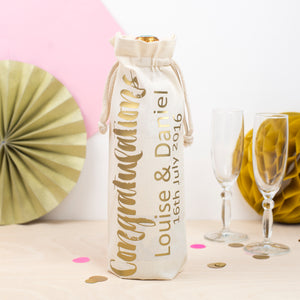 Personalised ‘Congratulations’ Bottle Bag