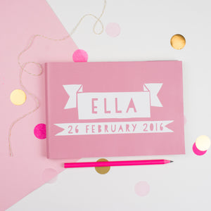 Personalised Papercut style Baby Journal