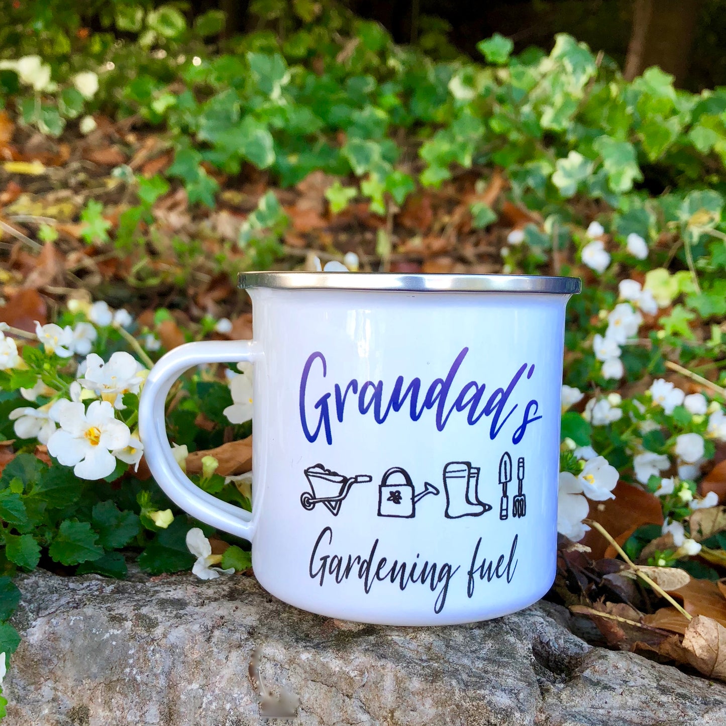 Enamel Gardening Lovers Mug