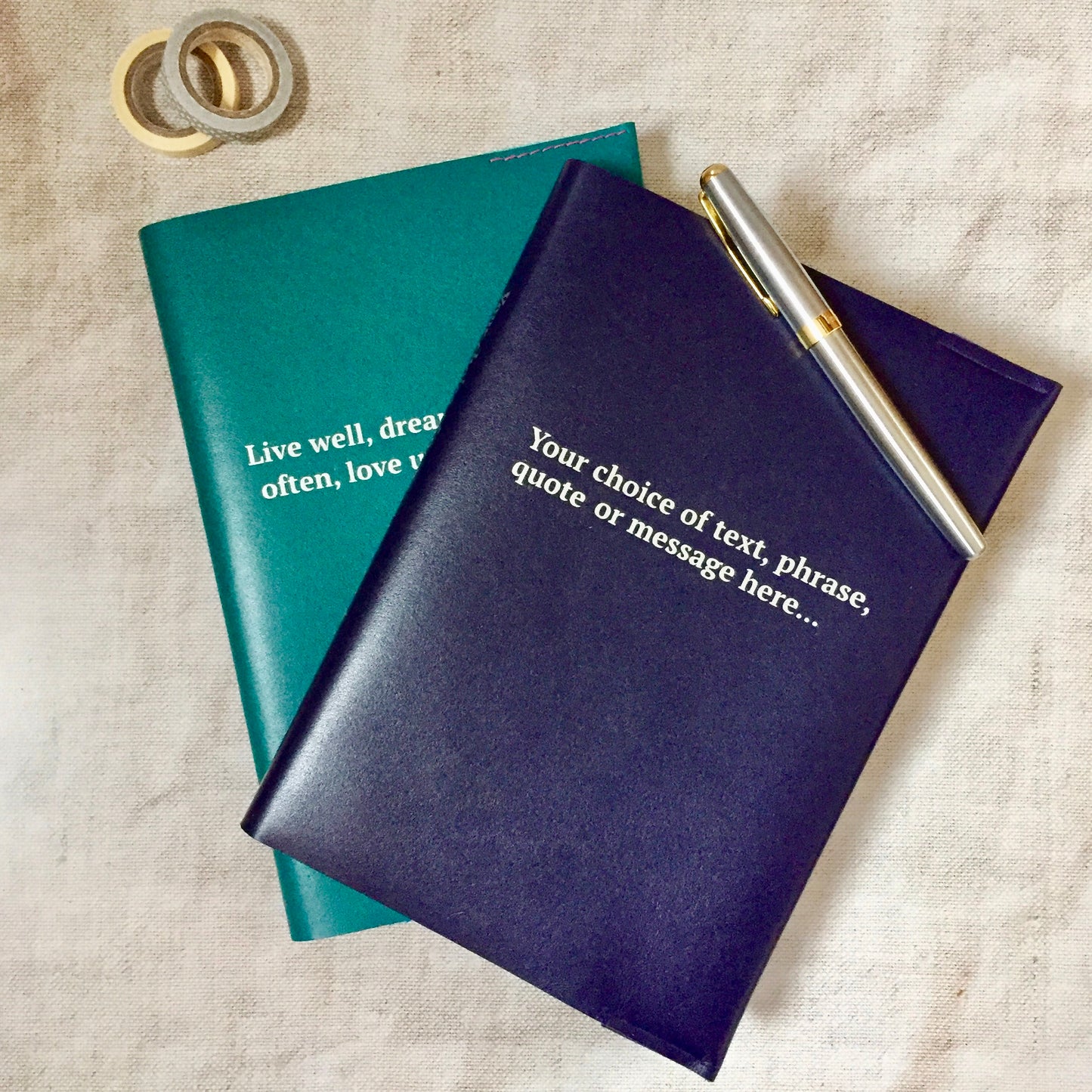 Personalised Leather Notebook