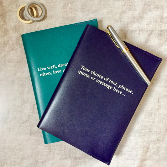Personalised Leather Notebook