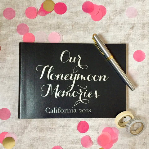 Personalised Honeymoon Memories Journal