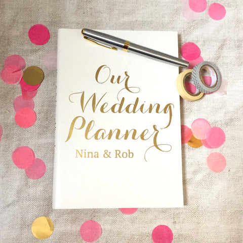 Personalised Wedding Planner Journal