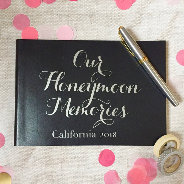 Personalised Honeymoon Memories Journal