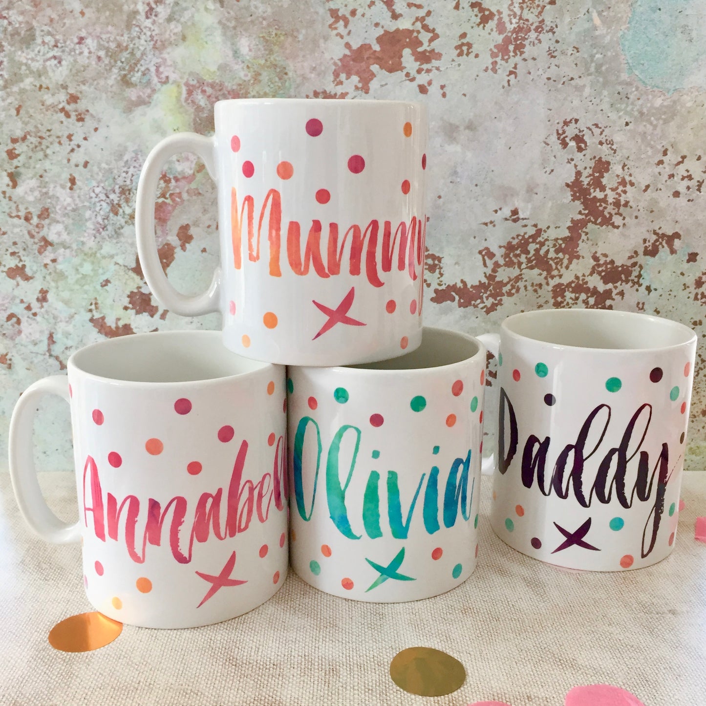 Personalised Contemporary Name Mug