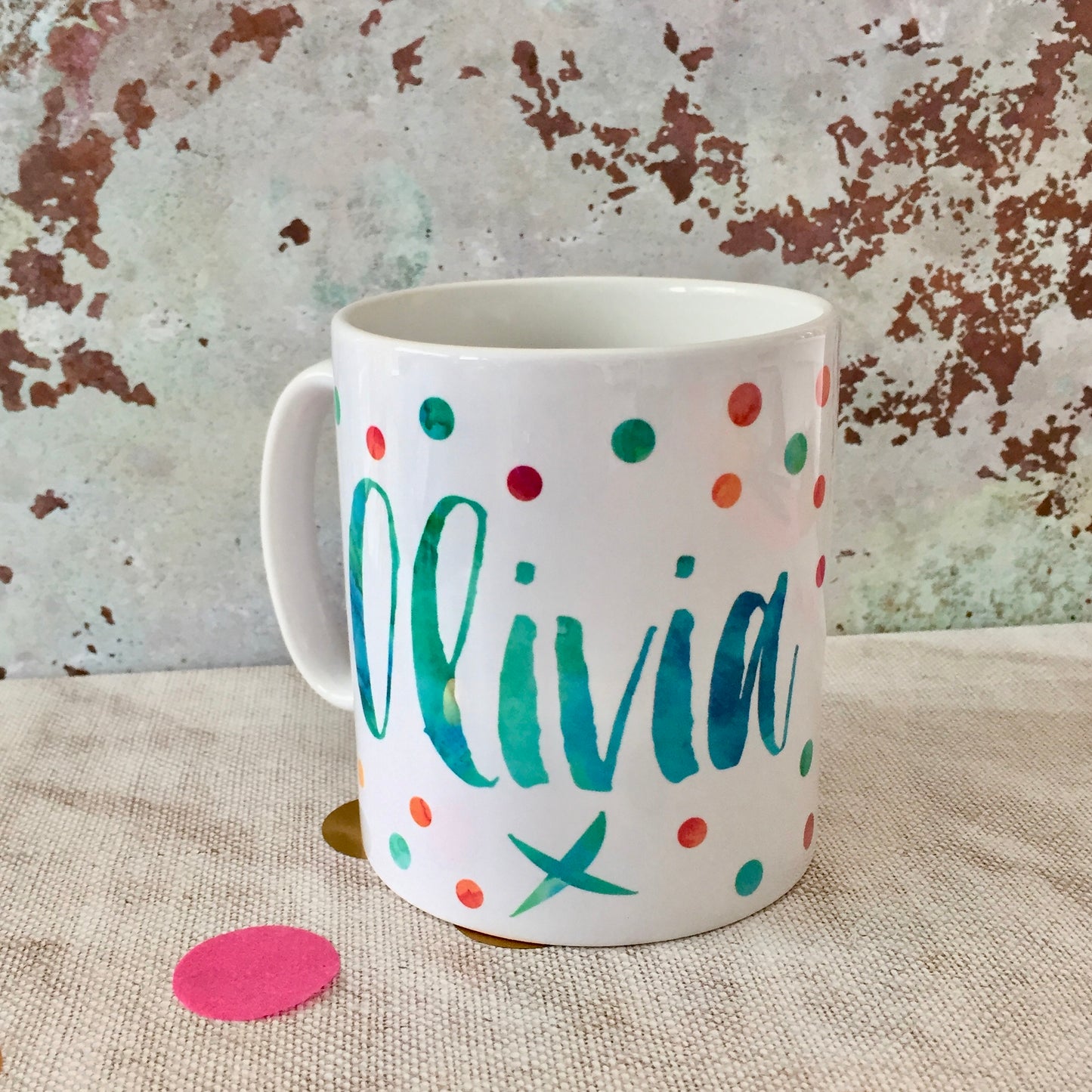 Personalised Contemporary Name Mug
