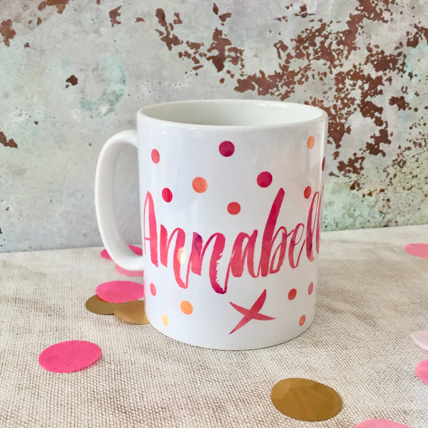 Personalised Contemporary Name Mug